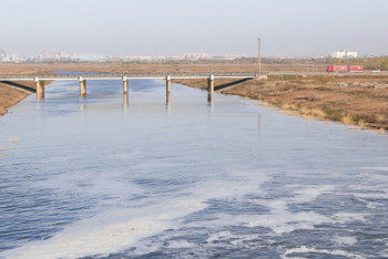 Фотография к новости: Уровень воды приближается к критической отметке на реке Есиль в СКО