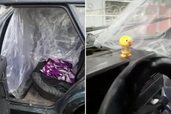 Фотография к новости: Лишенный прав сельчанин таксовал, соорудив в авто “антивирусную” перегородку