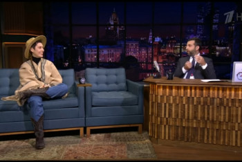 Фотография к новости: Популярная российская актриса рассказала Урганту о невероятном путешествии в Казахстан