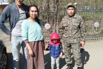 Фотография к новости: Потерявшегося трехлетнего ребенка нашел гвардеец в Кокшетау