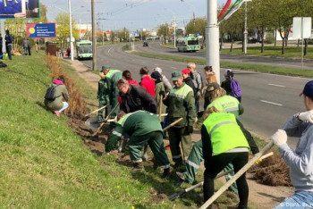 Фотография к новости: Субботник на фоне пандемии коронавируса прошел в Беларуси