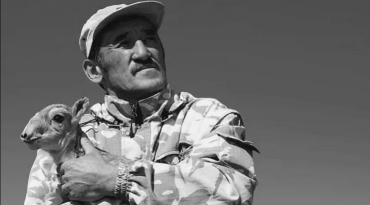 Изображение погибшего егеря Ерлана Нургалиева появилось на стене дома в Караганде