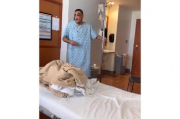 Фотография к новости: Видео танцующего с синяками и капельницей Тони Фергюсона появилось в Сети