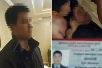 Фотография к новости: Алматинского полицейского уволили после скандального видео в массажном салоне