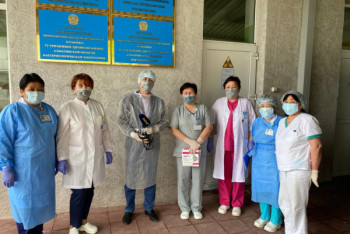 Современную лабораторию по выявлению симптомов КВИ открыли в Алматинской области