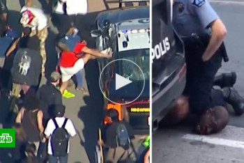 Фотография к новости: Протесты вспыхнули в США после гибели темнокожего от рук полицейских