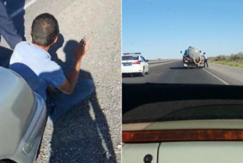 Фотография к новости: Погоня за пьяным водителем ассенизатора попала на видео