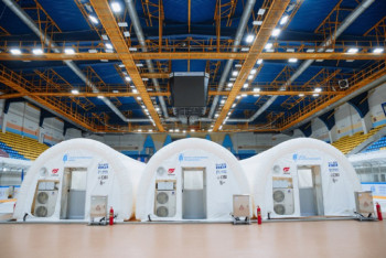 Фотография к новости: Первый модульный лабкомплекс для проведения ПЦР-скрининга запустили в Нур-Султане