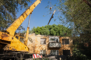 Фотография к новости: Ветхие дома начали сносить в Нур-Султане