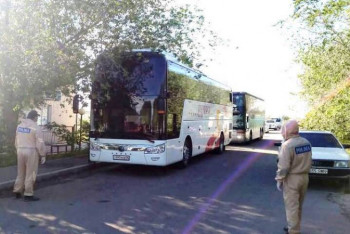 Фотография к новости: Мобильные посты снимают на дороге к зонам отдыха Капшагая