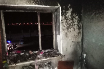 Фотография к новости: Пожар в Кокшетау: трое детей в тяжелом состоянии