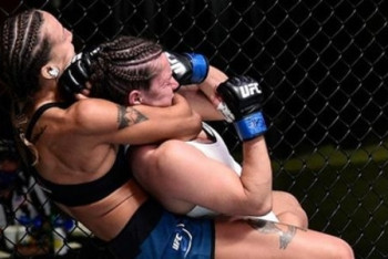 Фотография к новости: Дебютный бой первой казахстанки в истории UFC завершился ее уверенной победой