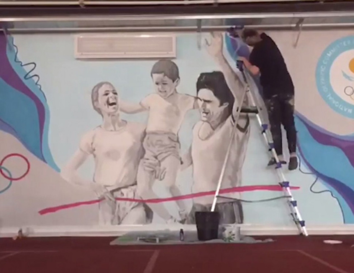 НОК предлагает казахстанцам выбрать эскиз мурала к Международному Олимпийскому дню