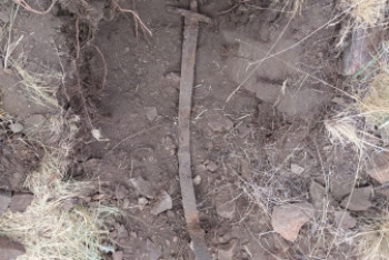 Меч сакского периода нашли в могильнике в Акмолинской области