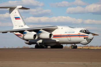 Фотография к новости: Спецборт с гуманитарной помощью от России прибыл в Нур-Султан