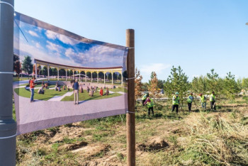 Фотография к новости: Парк из трех зон строят в жилом массиве Нур-Султана