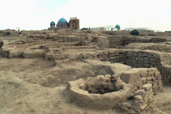 Фотография к новости: Средневековый религиозный комплекс суфиев обнаружили археологи в Туркестане