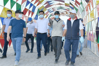 Фотография к новости: Полностью газифицировать Туркестан до начала отопительного сезона пообещал Шукеев