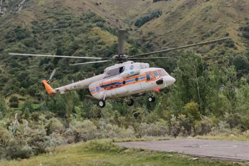 Фотография к новости: Воздушное патрулирование c вертолета возобновили в Алматы