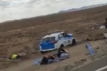 Фотография к новости: Патрульная машина вылетела в кювет в результате ДТП в Мангистауской области