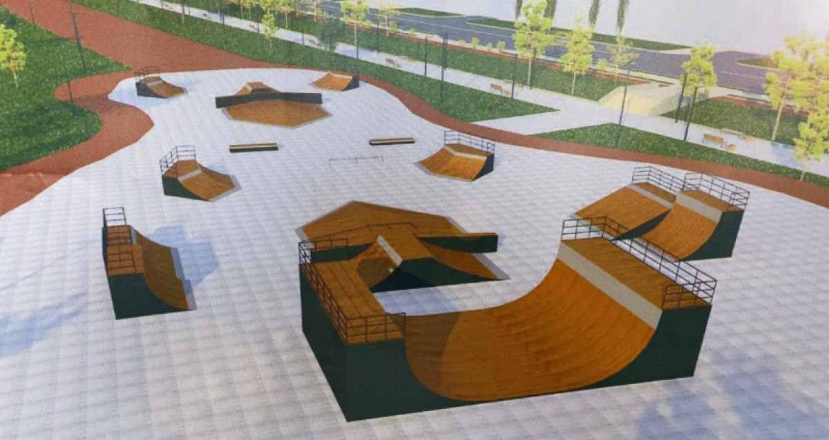 Скейт-площадка появится на строящейся набережной в Кокшетау