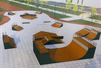 Фотография к новости: Скейт-площадка появится на строящейся набережной в Кокшетау