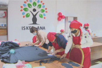 Фотография к новости: Швейный цех для многодетных матерей открыли в Алматы