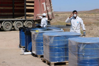 Фотография к новости: Токсичные отходы военного объекта упакуют и временно разместят в Степногорске