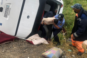 Фотография к новости: Пассажирский автобус вылетел в кювет на трассе в Туркестанской области