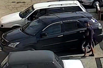 Фотография к новости: Серийный автовор попал на видео в Алматинской области