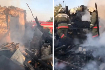 Фотография к новости: Семья из четырех человек заживо сгорела при пожаре в СКО