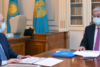 Фотография к новости: Токаев принял управляющего МФЦА Кайрата Келимбетова