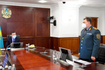 Фотография к новости: Мамин напомнил коллективу МЧС о поручениях Токаева