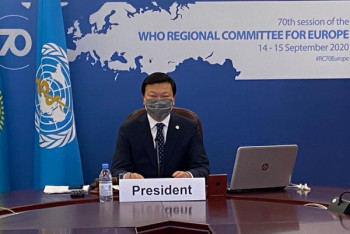 Фотография к новости: Алексей Цой избран председателем 70-й сессии Европейского регионального комитета ВОЗ