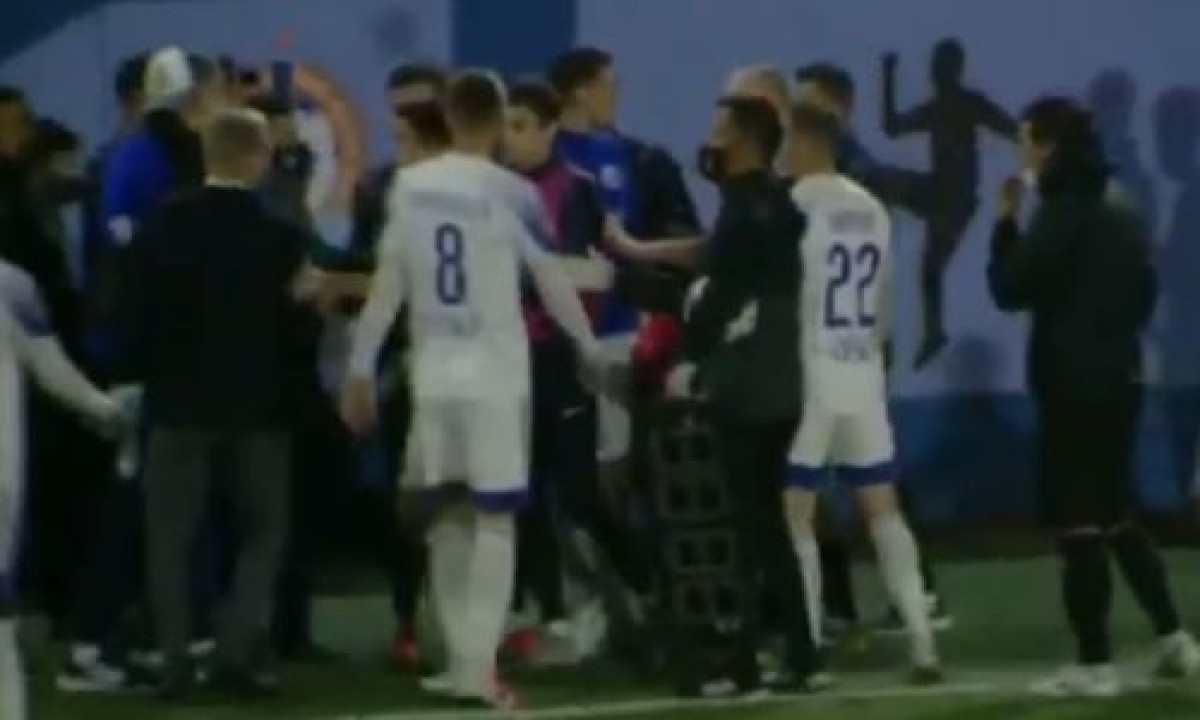 "Окжетпес" и "Каспий" устроили потасовку после матча премьер-лиги