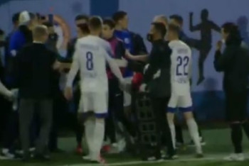 Фотография к новости: "Окжетпес" и "Каспий" устроили потасовку после матча премьер-лиги