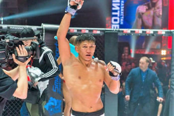 Фотография к новости: Куат Хамитов одержал первую за четыре года победу в ММА