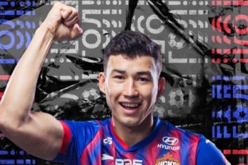 Фотография к новости: Казахстанец забил первый гол в составе московского ЦСКА