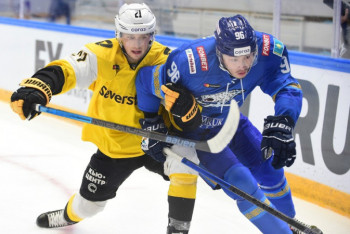 Фотография к новости: "Барыс" уступил "Северстали" в матче КХЛ