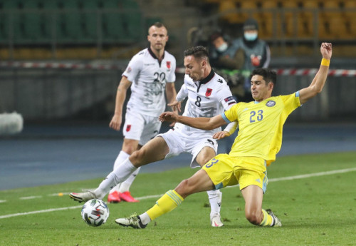 Фотография к новости: Казахстан сыграл вничью с Албанией в матче Лиги наций УЕФА