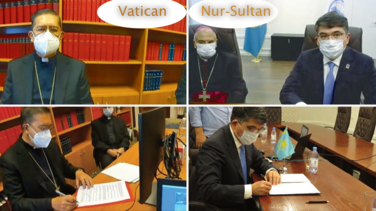 Центр Назарбаева и Папский Совет Ватикана заключили меморандум о взаимопонимании