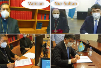 Фотография к новости: Центр Назарбаева и Папский Совет Ватикана заключили меморандум о взаимопонимании