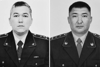 Фотография к новости: Погибших в ДТП в Щучинске полицейских проводили в последний путь