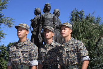 Фотография к новости: Братья-тройняшки служат в рядах Нацгвардии в Уральске