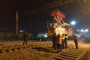 Фотография к новости: 14 вагонов сошли с рельсов и опрокинулись в Шымкенте