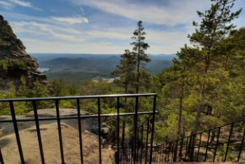 Фотография к новости: Строительство смотровой площадки завершено на курорте Бурабай