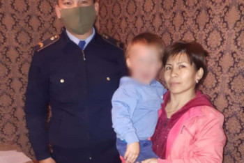 Фотография к новости: Пропавшего трехлетнего мальчика нашла полиция в Туркестанской области