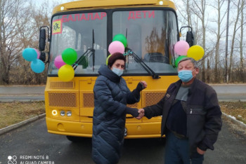Фотография к новости: Новые автобусы закупили для школ Акмолинской области