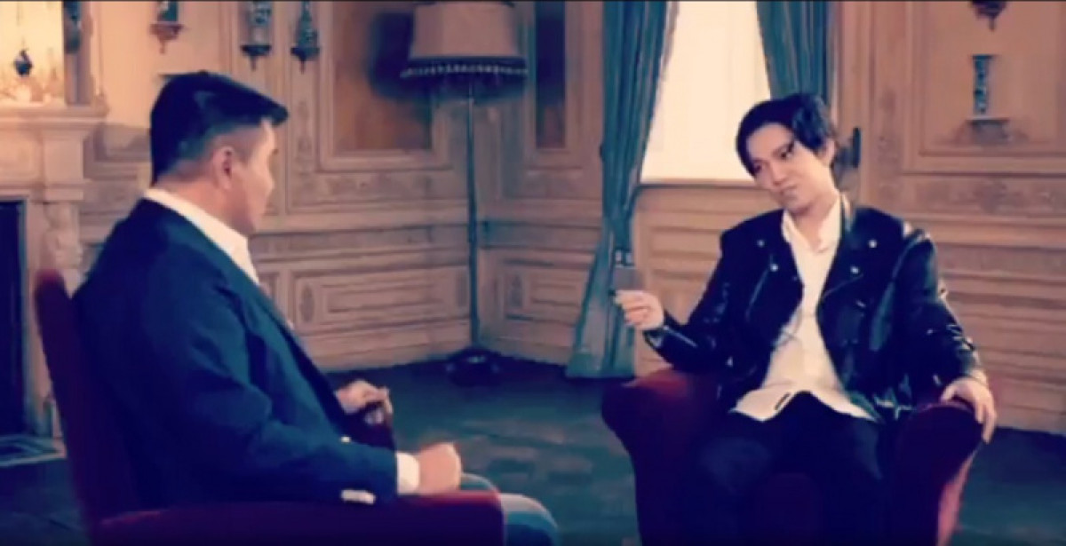 Арман Давлетяров взял эксклюзивное интервью у Димаша для Муз-ТВ