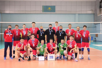 Фотография к новости: Акмолинские волейболисты завоевали серебро Кубка РК